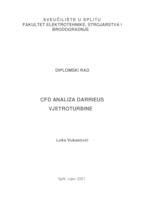 CFD analiza Darrieus vjetroturbine