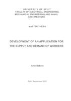Development of an application for the supply and demand of workers