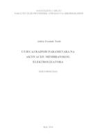 prikaz prve stranice dokumenta Utjecaj radnih parametara na aktivaciju membranskog elektrolizatora