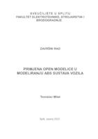 prikaz prve stranice dokumenta Primjena Open Modelice u modeliranju ABS sustava vozila