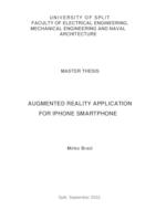 prikaz prve stranice dokumenta Augmented reality application for iPhone smartphone