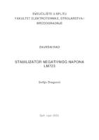 prikaz prve stranice dokumenta Stabilizator negativnog napona s LM723