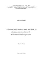 prikaz prve stranice dokumenta Primjena programskog alata MATLAB za crtanje dvodimenzionalnih i trodimenzionalnih grafova