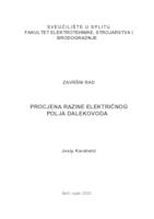 prikaz prve stranice dokumenta Procjena razine električnog polja dalekovoda